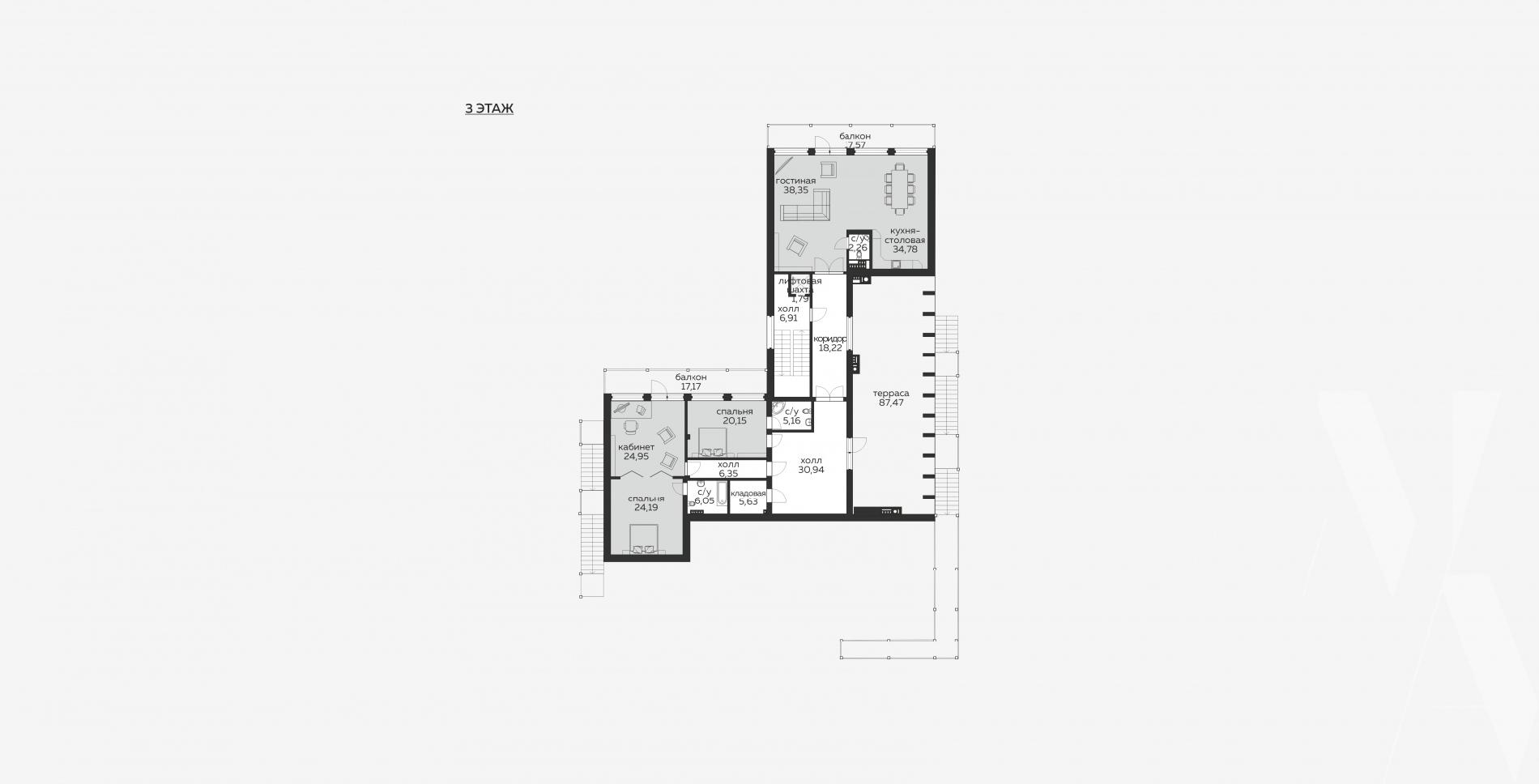 Планировка проекта дома №m-349 m-349_f (6).jpg